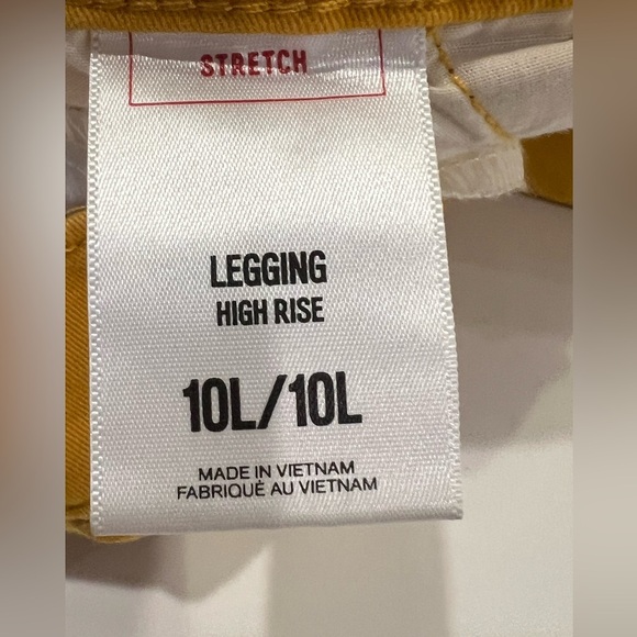 Express Mustard Denim Pants Size 10 Large - Picture 3 of 8